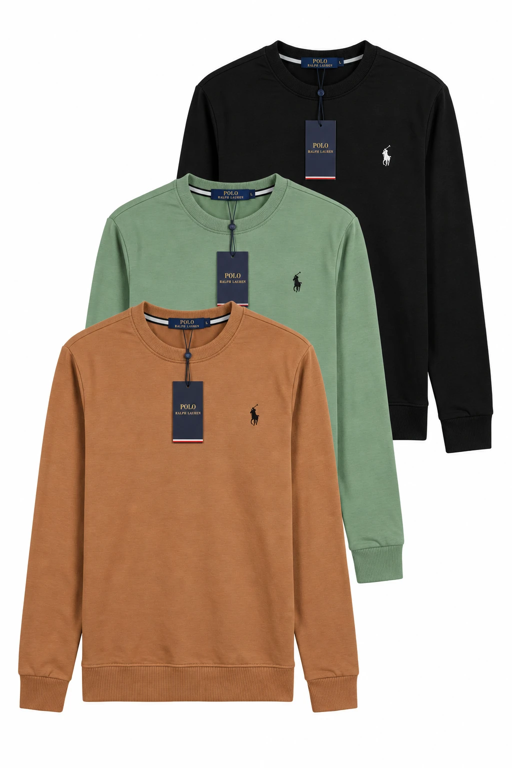 Pack Polo Trio Premium – Season chic & casual (Caramel & Vert & Noir)